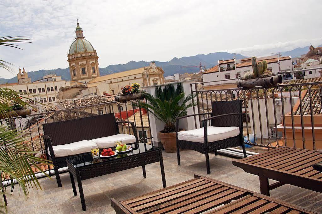 לינה וארוחת בוקר פלרמו La Terrazza Sul Centro מראה חיצוני תמונה