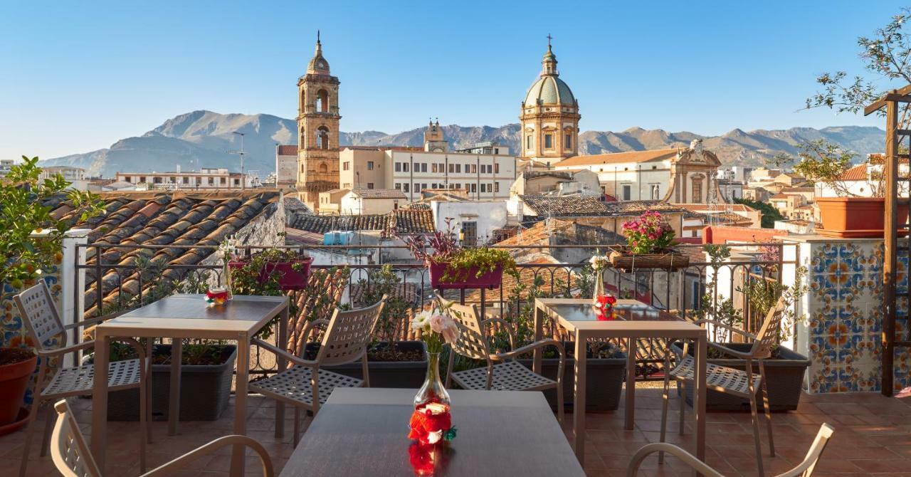 לינה וארוחת בוקר פלרמו La Terrazza Sul Centro מראה חיצוני תמונה