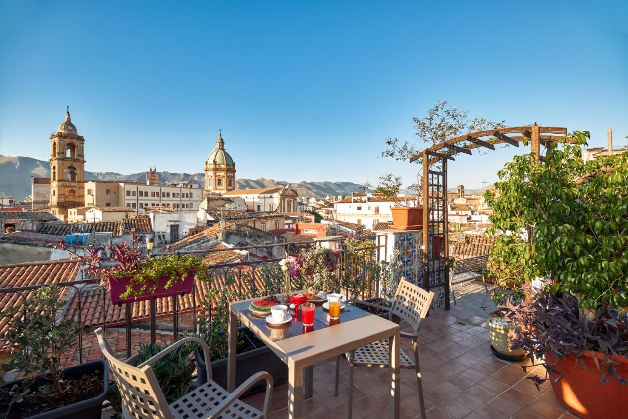 לינה וארוחת בוקר פלרמו La Terrazza Sul Centro מראה חיצוני תמונה