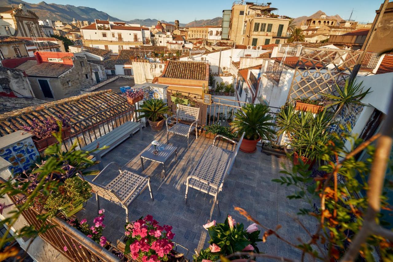 לינה וארוחת בוקר פלרמו La Terrazza Sul Centro מראה חיצוני תמונה