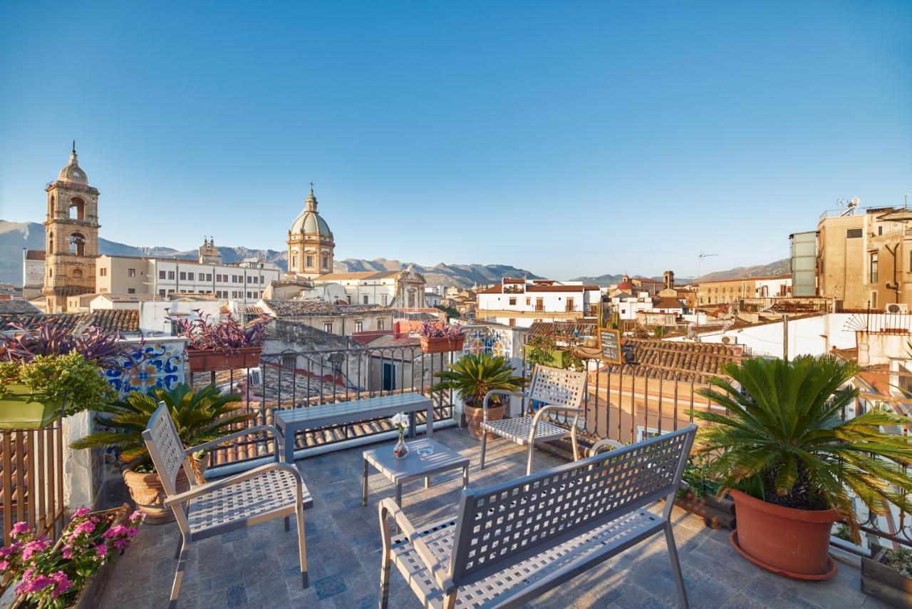 לינה וארוחת בוקר פלרמו La Terrazza Sul Centro מראה חיצוני תמונה